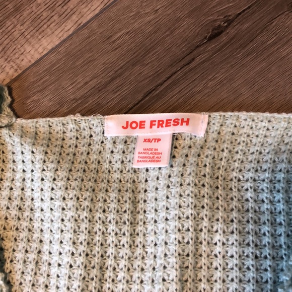 NWOT Joe fresh mint knit sweater - Picture 2 of 6